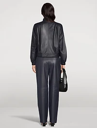 Marissa Double-Breasted Leather Jacket