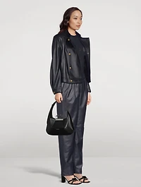 Marissa Double-Breasted Leather Jacket