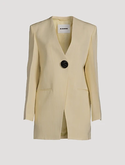 Collarless Blazer