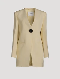 Collarless Blazer