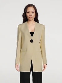 Collarless Blazer