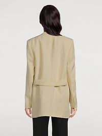 Collarless Blazer