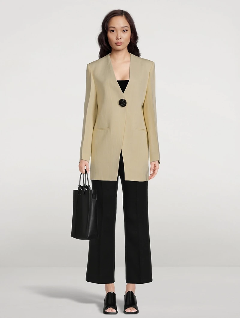 Collarless Blazer