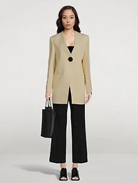 Collarless Blazer