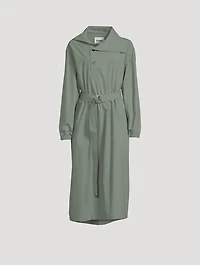 Belted Cotton Shirt Dress