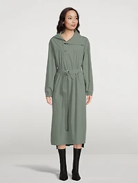 Belted Cotton Shirt Dress