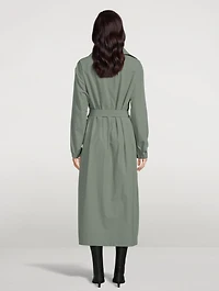 Belted Cotton Shirt Dress