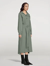 Belted Cotton Shirt Dress