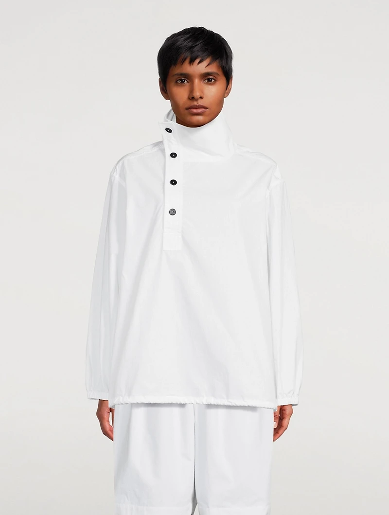Asymmetric Funnelneck Shirt