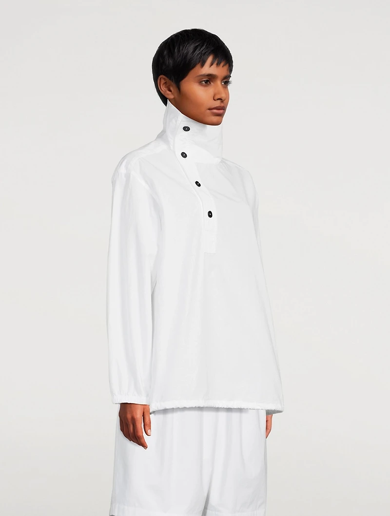 Asymmetric Funnelneck Shirt