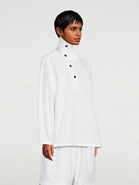 Asymmetric Funnelneck Shirt