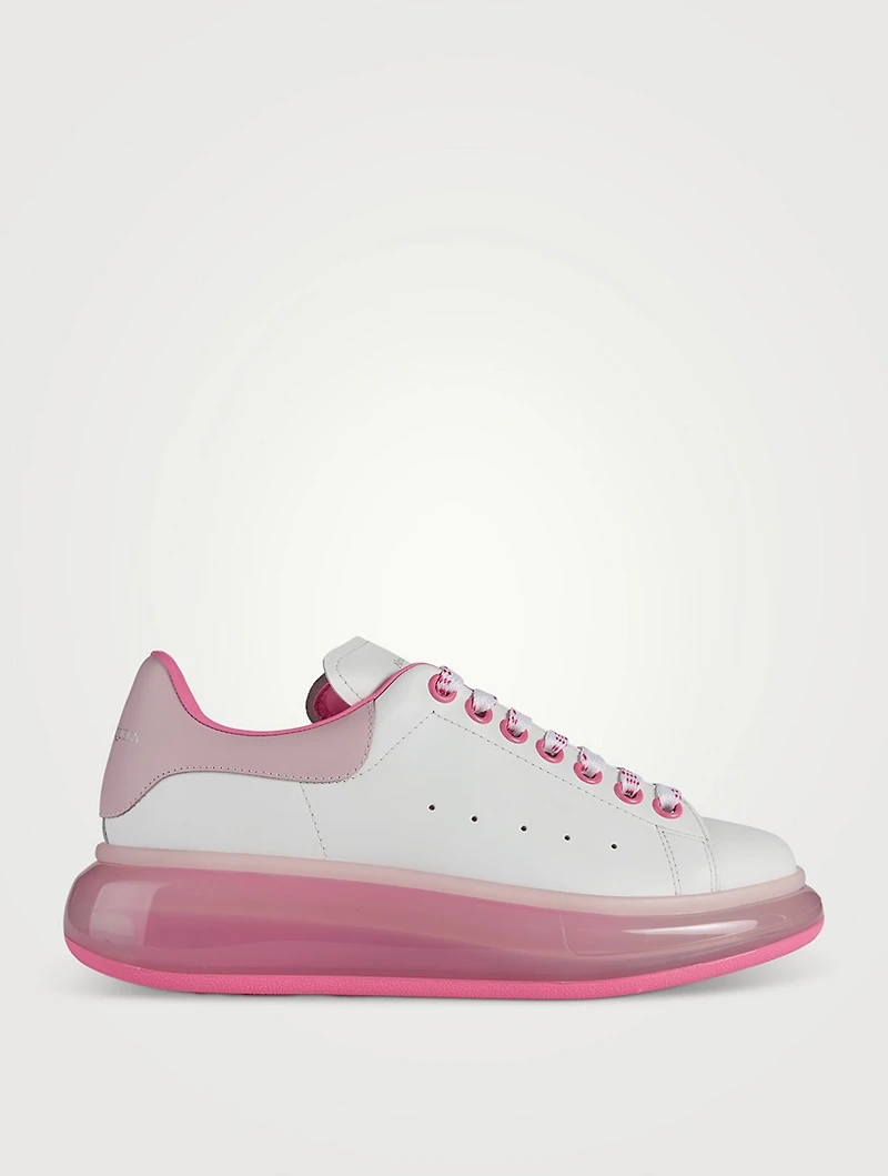 Oversized Transparent Leather Sneakers