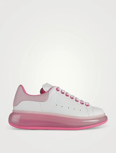 Oversized Transparent Leather Sneakers