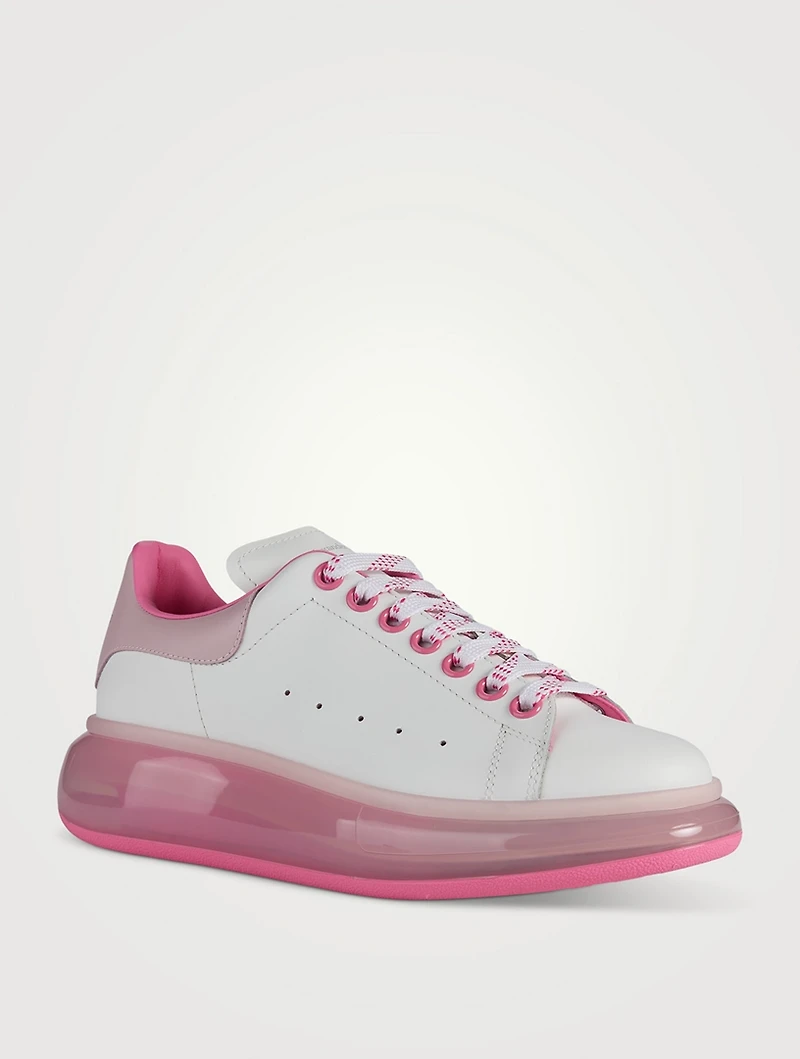 Oversized Transparent Leather Sneakers