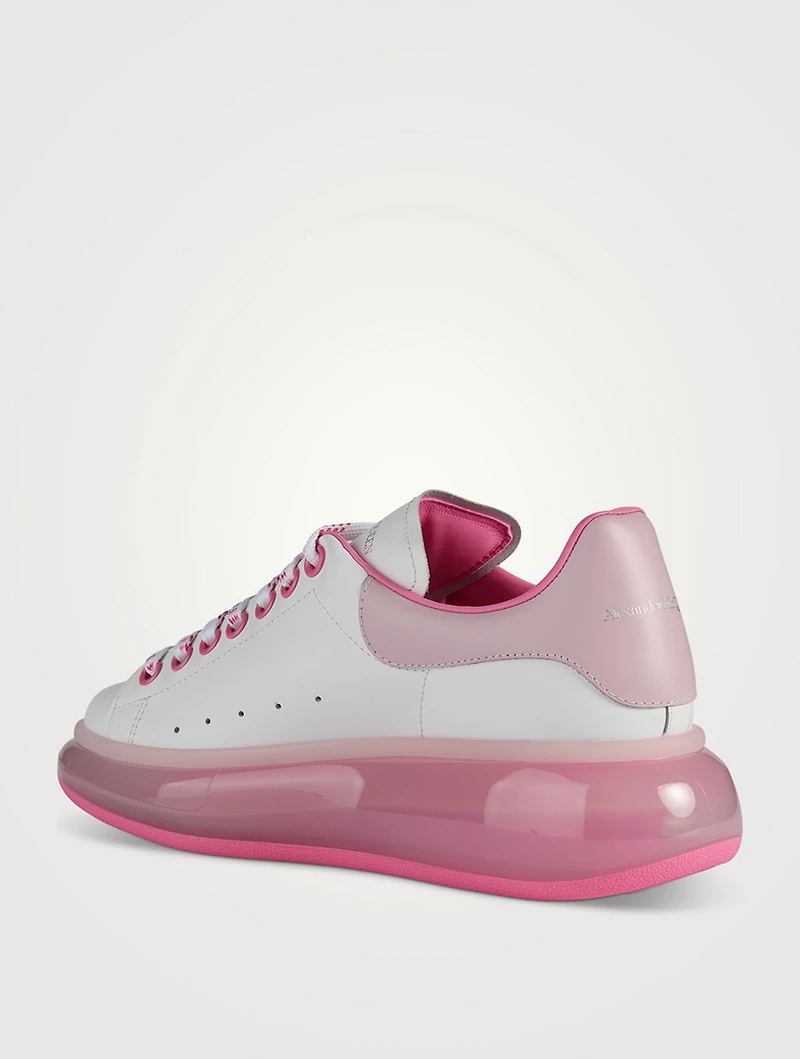 Oversized Transparent Leather Sneakers