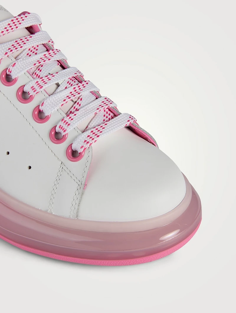 Oversized Transparent Leather Sneakers