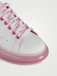 Oversized Transparent Leather Sneakers