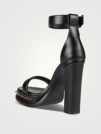 Punk Stud Leather Platform Sandals