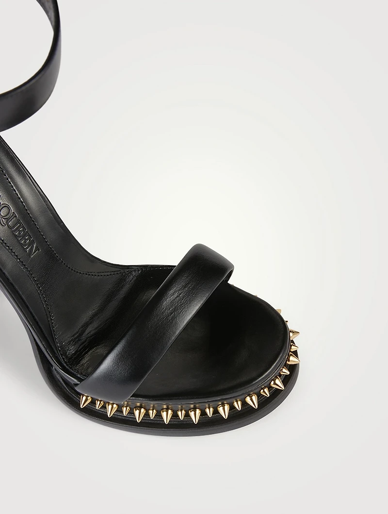 Punk Stud Leather Platform Sandals
