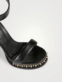 Punk Stud Leather Platform Sandals
