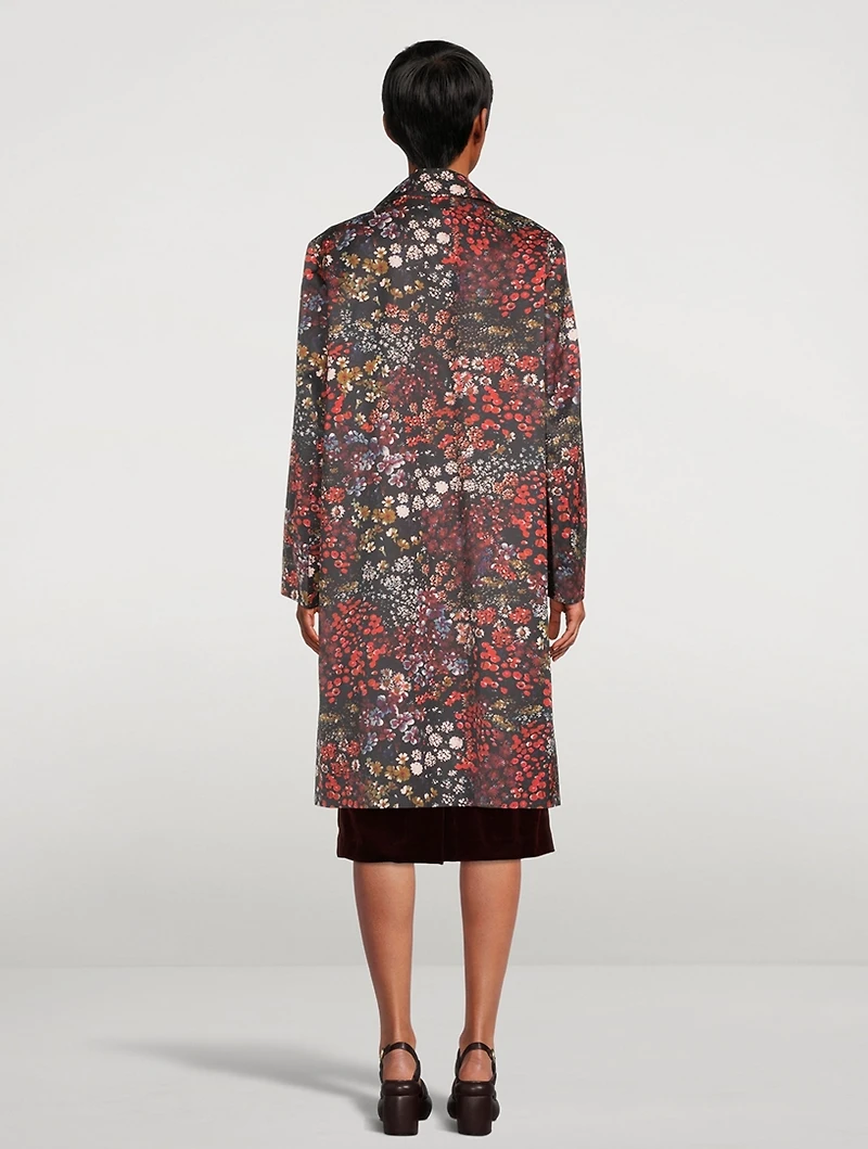 Rolta Coat Floral Print