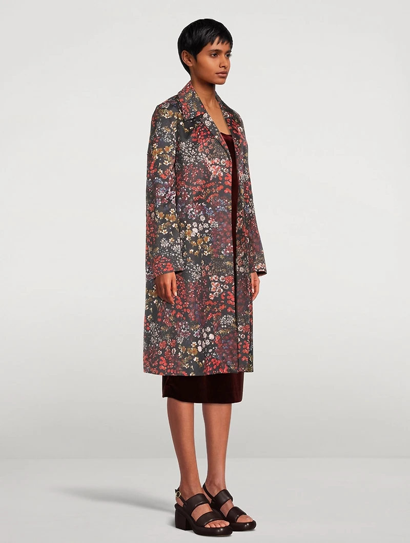 Rolta Coat Floral Print