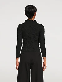 Vancy Crinkled Wrap Top