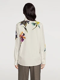 Clavelly Poplin Shirt Floral Print