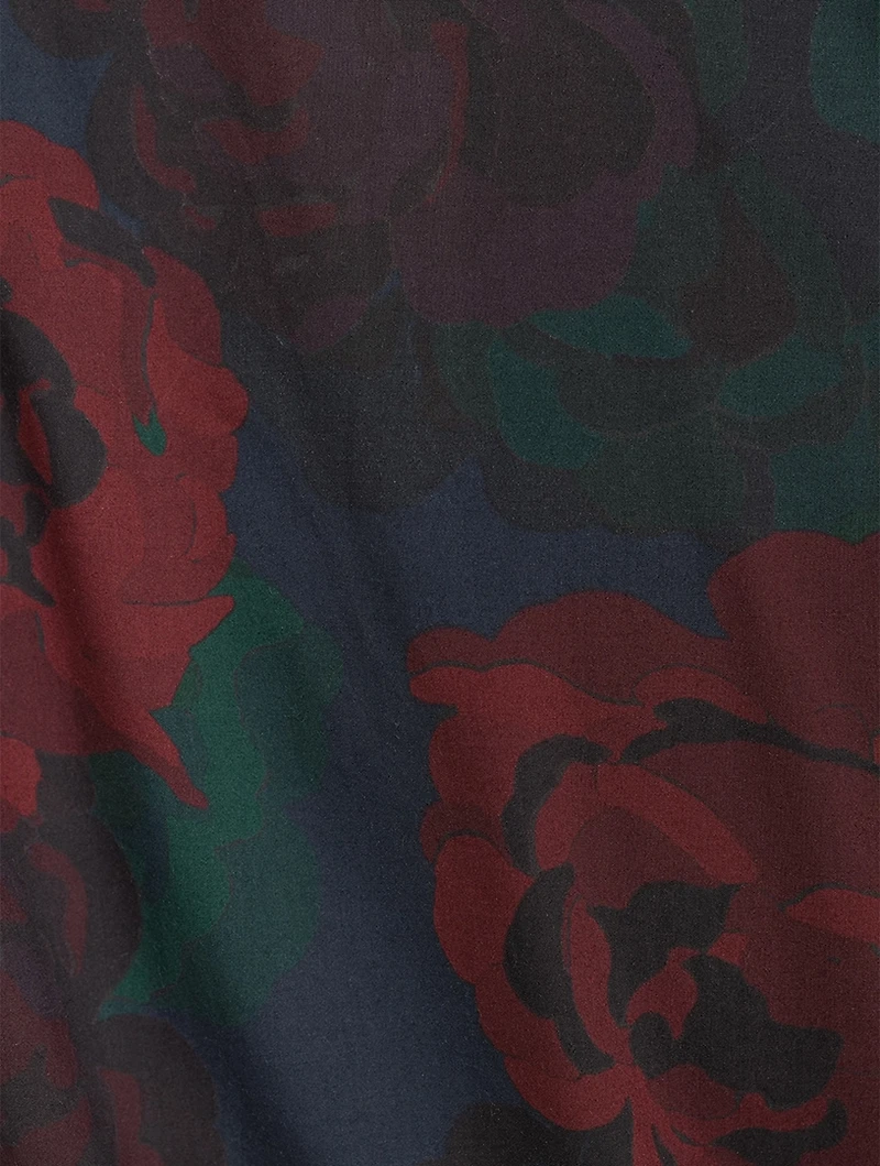 Clavelly Poplin Shirt Floral Print