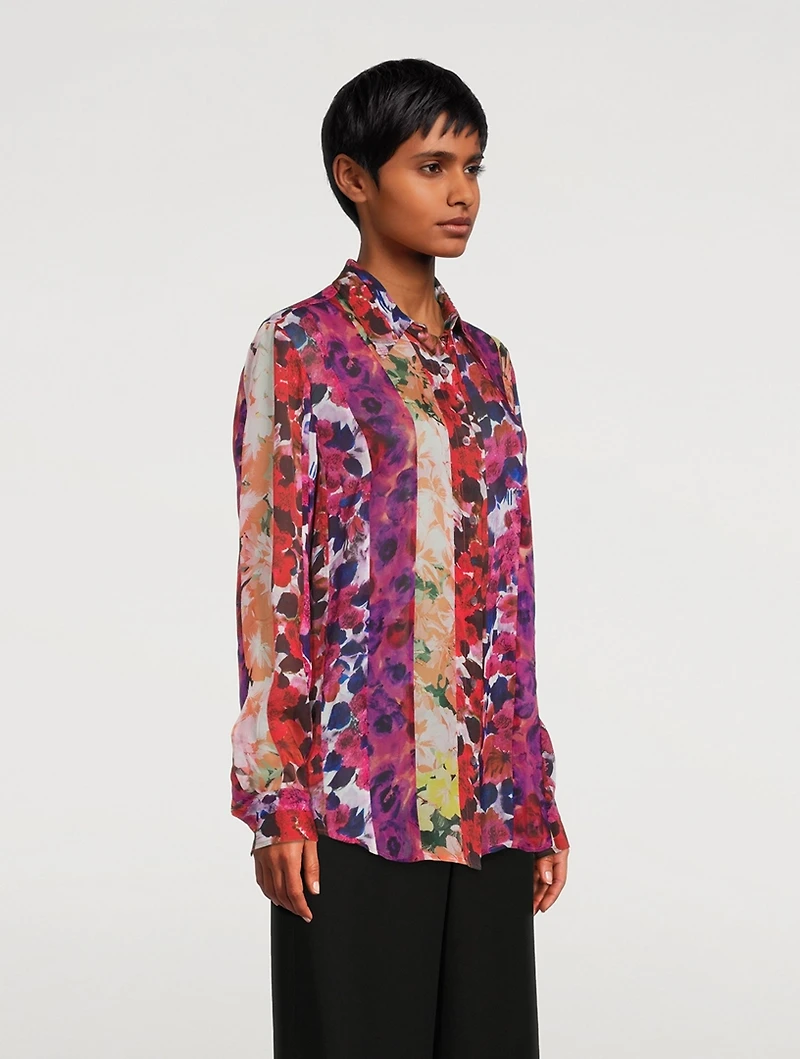 Celinda Shirt Patchwork Floral Print