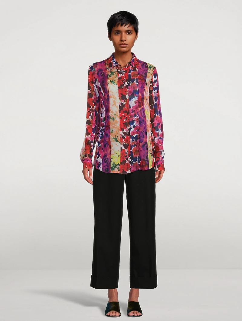 Celinda Shirt Patchwork Floral Print
