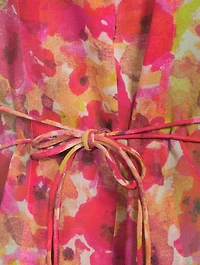 Carma Silk Bib Floral Print