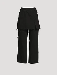 Pinella Layered Wide-Leg Jeans
