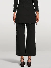 Pinella Layered Wide-Leg Jeans