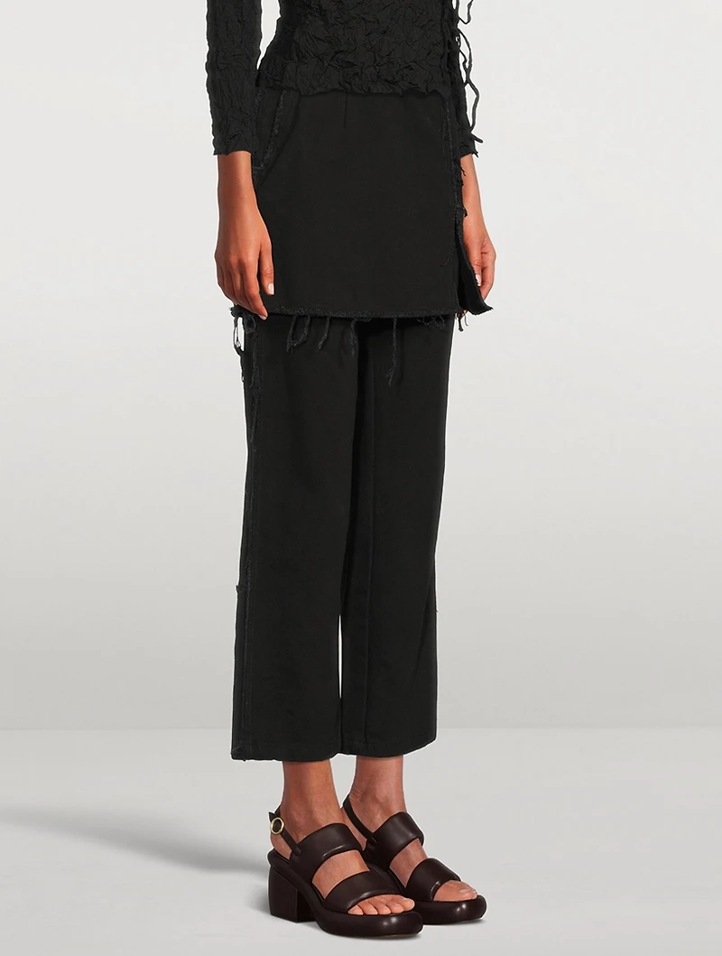 Pinella Layered Wide-Leg Jeans