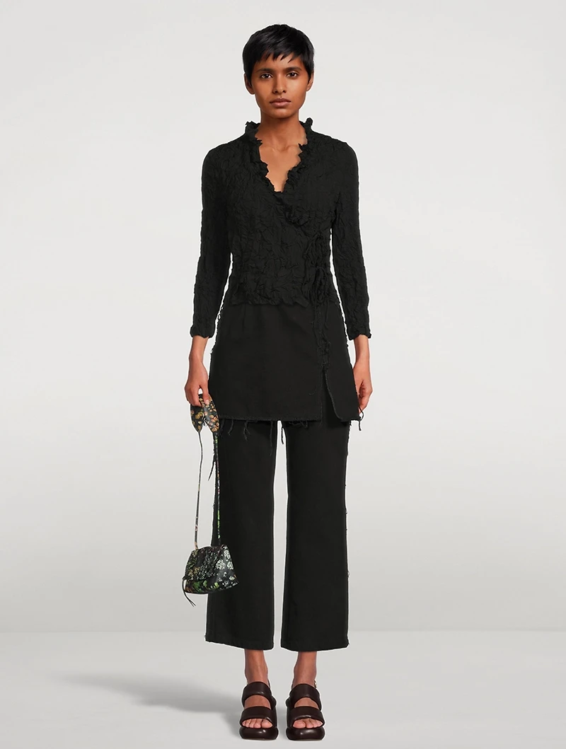 Pinella Layered Wide-Leg Jeans