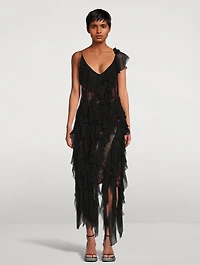 Daylin Ruffled Georgette Dress