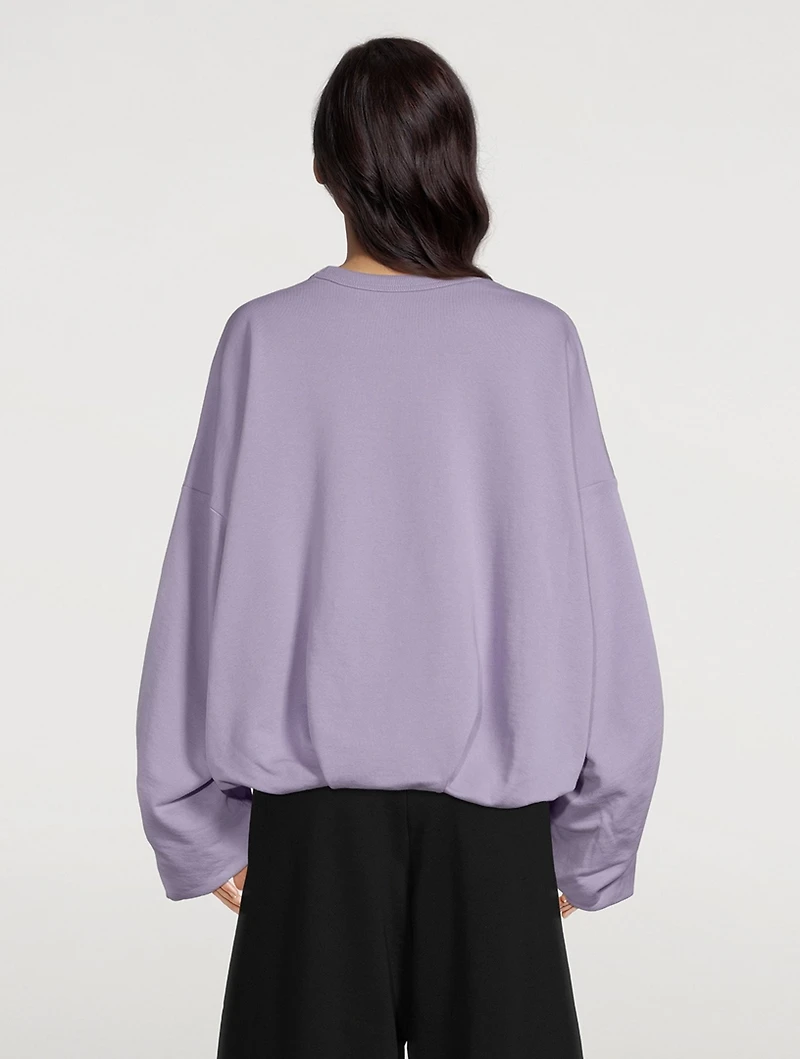 Hannett Ruched-Sleeve Sweatshirt