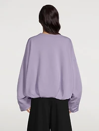 Hannett Ruched-Sleeve Sweatshirt