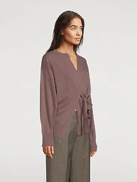 Tarok Cashmere Wrap Cardigan