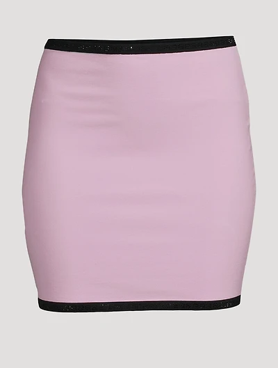 Compact Nylon Mini Skirt