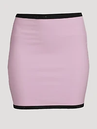 Compact Nylon Mini Skirt