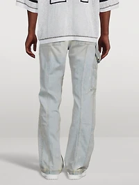 Denim Straight-Leg Carpenter Pants