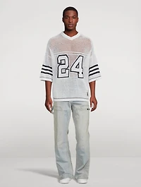 Denim Straight-Leg Carpenter Pants