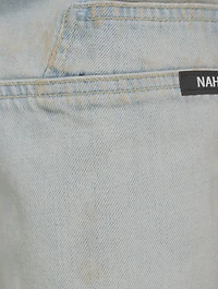 Denim Straight-Leg Carpenter Pants