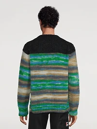 Sunset Mohair And Wool Crewneck Sweater