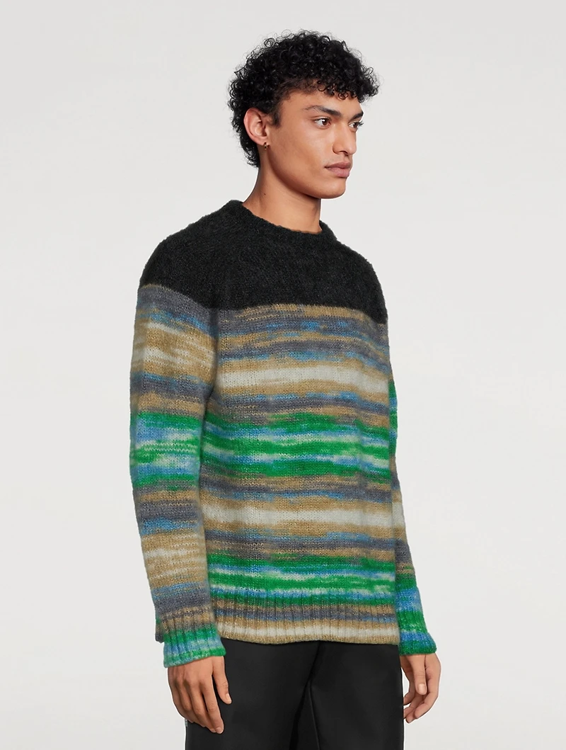 Sunset Mohair And Wool Crewneck Sweater