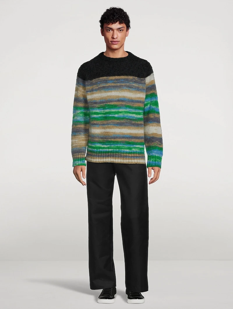 Sunset Mohair And Wool Crewneck Sweater