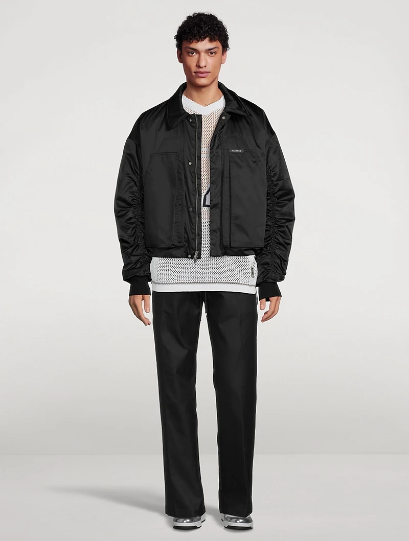 Nylon Bomber Jacket
