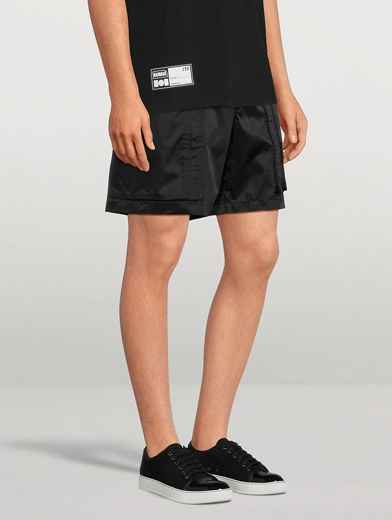 Nylon Cargo Shorts